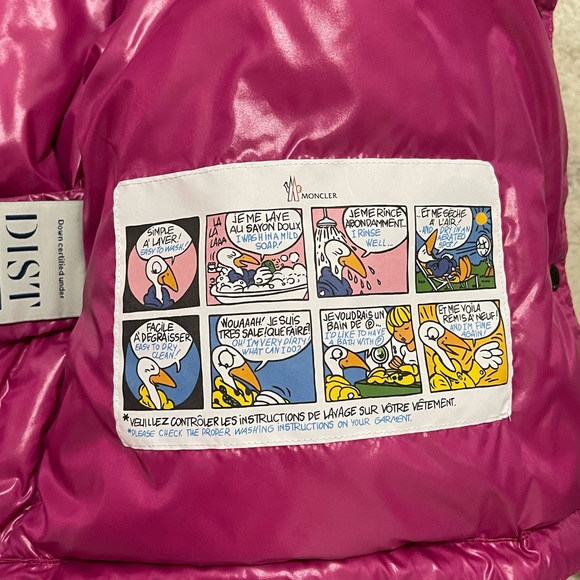 NWT Women’s Medium Moncler Bardanette Hooded Quilted Shell Down Jacket In Red - Picture 11 of 16